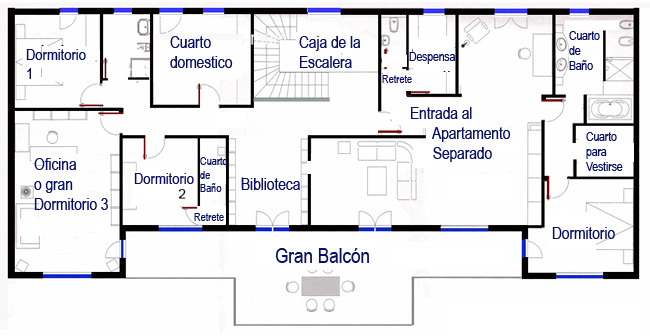 Ground plan upper floor